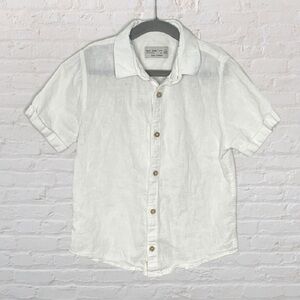 Zara Button-Down Linen Shirt